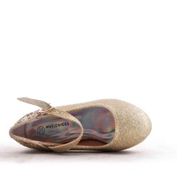 Girl's heeled pump