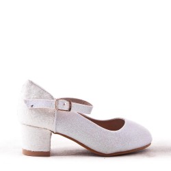 Girl's heeled pump