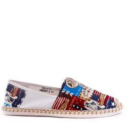 Men's textile moccasin