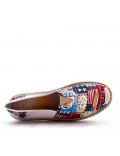 Men's textile moccasin