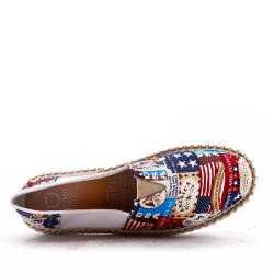 Men's textile moccasin