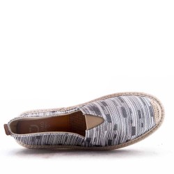 Men's textile moccasin