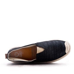 Men's textile moccasin