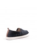 Men's textile moccasin