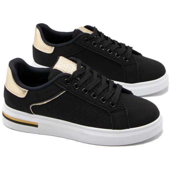 Women's faux leather sneaker