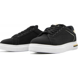 Women's faux leather sneaker