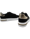 Women's faux leather sneaker