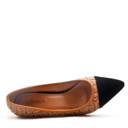 Zapatos de tacón alto en una mezcla de materiales para mujeres