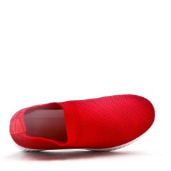 Basket lacet en textile pour femme