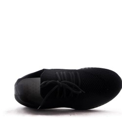 Basket lacet en textile pour femme