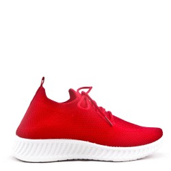 Basket lacet en textile pour femme