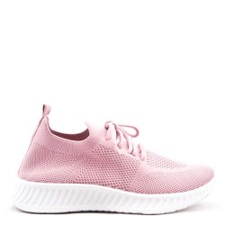 Basket lacet en textile pour femme