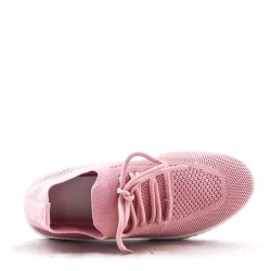 Basket lacet en textile pour femme
