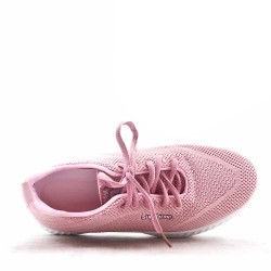 Basket lacet en textile pour femme