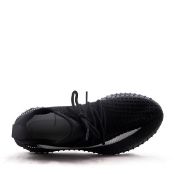 Basket lacet en textile pour femme