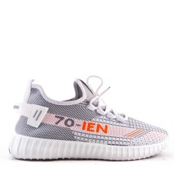 Men's textile lace-up basket