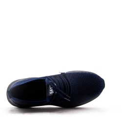 Men's textile lace-up basket