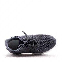 Men's textile lace-up basket