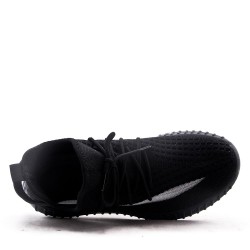 Men's textile lace-up basket
