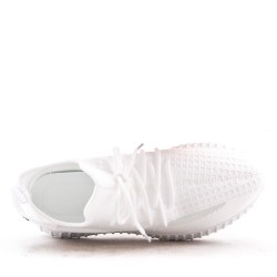 Men's textile lace-up basket