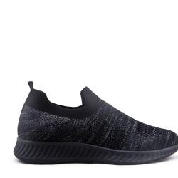 Men's textile lace-up basket