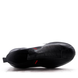 Basket homme en simili cuir à lacet