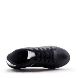 Women's faux leather lace up sneaker