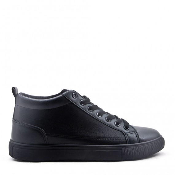 Faux leather sneakers for men