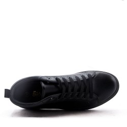 Faux leather sneakers for men