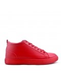 Faux leather sneakers for men