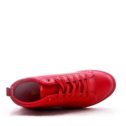 Faux leather sneakers for men