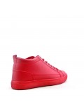 Faux leather sneakers for men