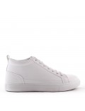 Faux leather sneakers for men