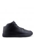 Faux leather sneakers for men