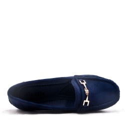 Women's mocassin in faux suede 