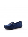 Women's mocassin in faux suede 