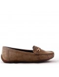 Women's mocassin in faux suede 