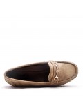 Women's mocassin in faux suede 