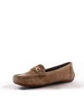 Women's mocassin in faux suede 