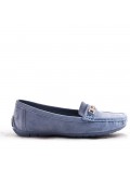 Women's mocassin in faux suede 