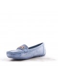 Women's mocassin in faux suede 