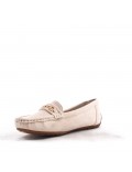 Women's mocassin in faux suede 