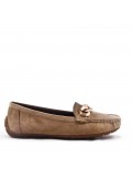 Women's mocassin in faux suede 