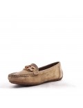 Women's mocassin in faux suede 