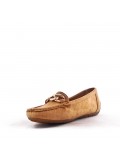 Women's mocassin in faux suede 