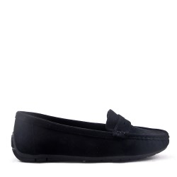 Women's mocassin in faux suede 