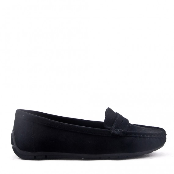 Women's mocassin in faux suede 