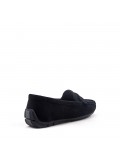 Women's mocassin in faux suede 