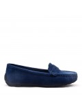 Women's mocassin in faux suede 