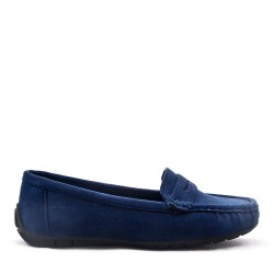 Women's mocassin in faux suede 